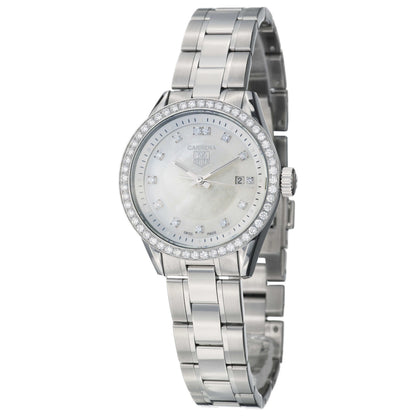 Front view of Tag Heuer Carrera Women's Swiss Quartz (Battery-Powered) Watch WV1413-BA0793