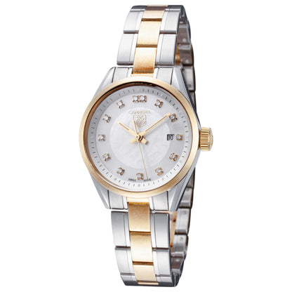 Front view of Tag Heuer Carrera Women's Swiss Quartz (Battery-Powered) Watch WV1450-BD0797-SD
