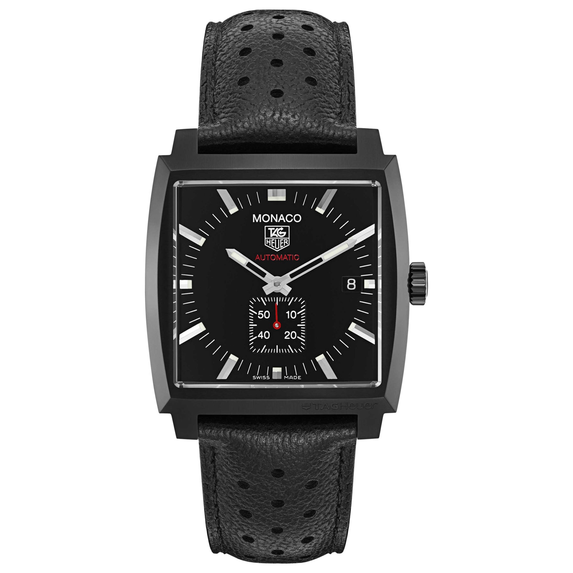 Front view of Tag Heuer Monaco Men's Automatic Watch WW2119-FC6338