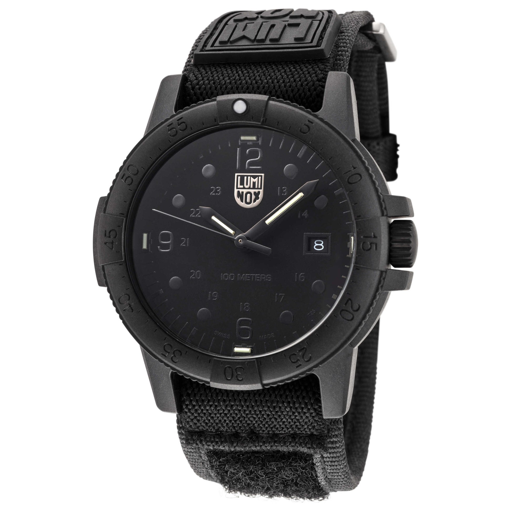 Front view of Luminox Sea Bass Carbonox Men's Quartz Watch X2.2001.F