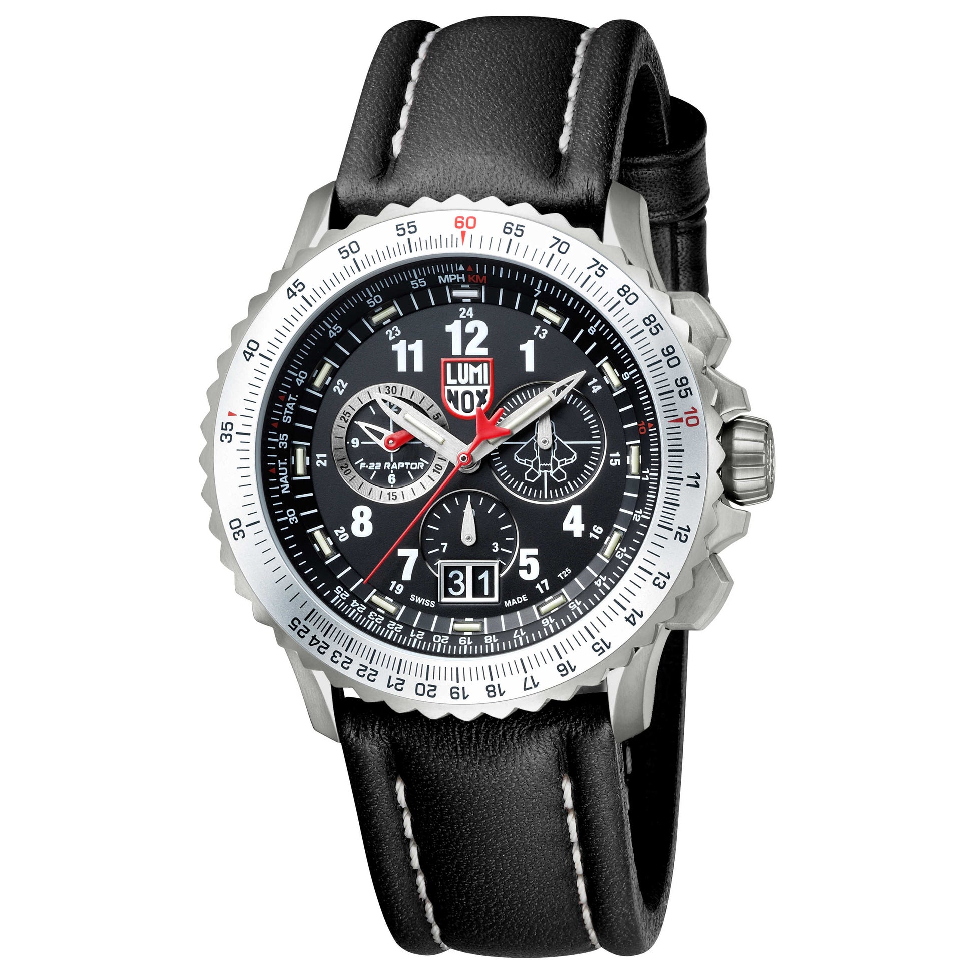 Front view of Luminox F-22 Raptor Men's Quartz Watch XA-9241