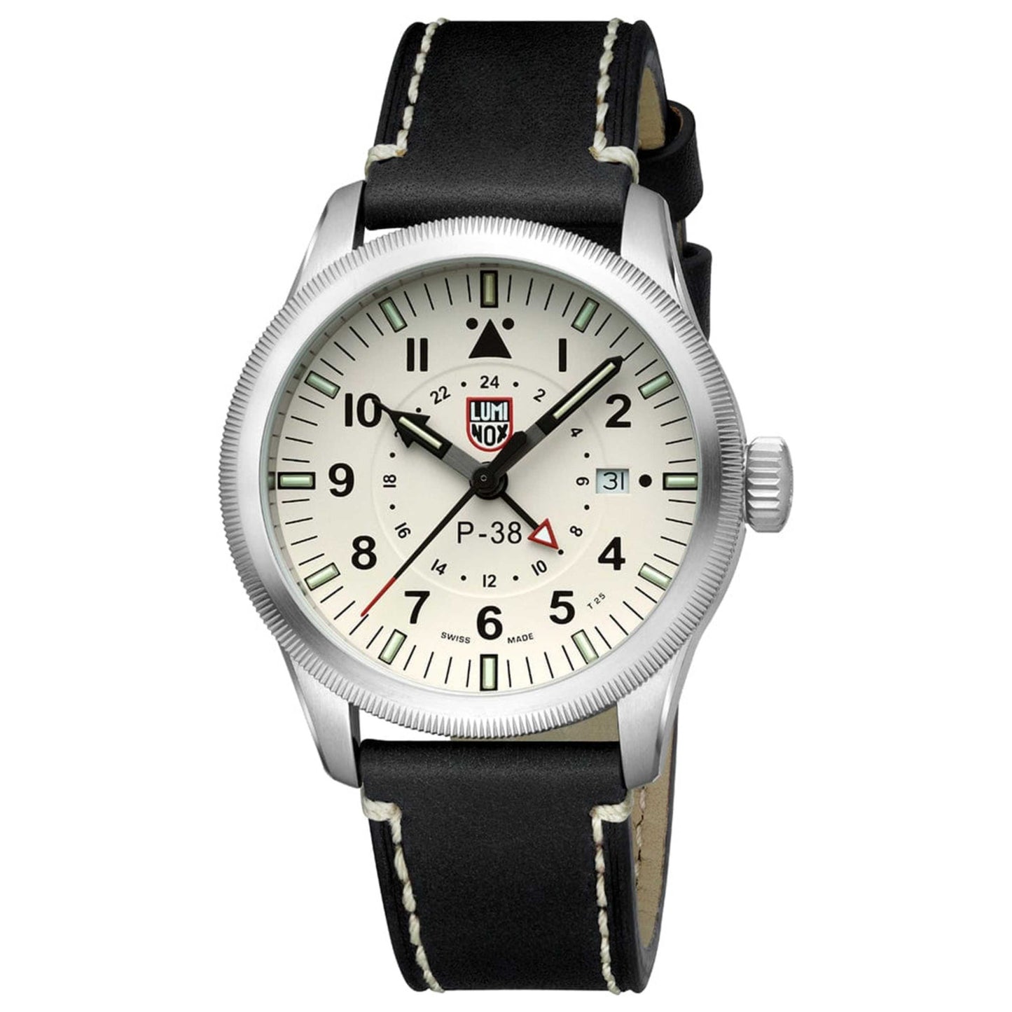 Front view of Luminox P-38 Lightning Men's Quartz Watch XA.9527