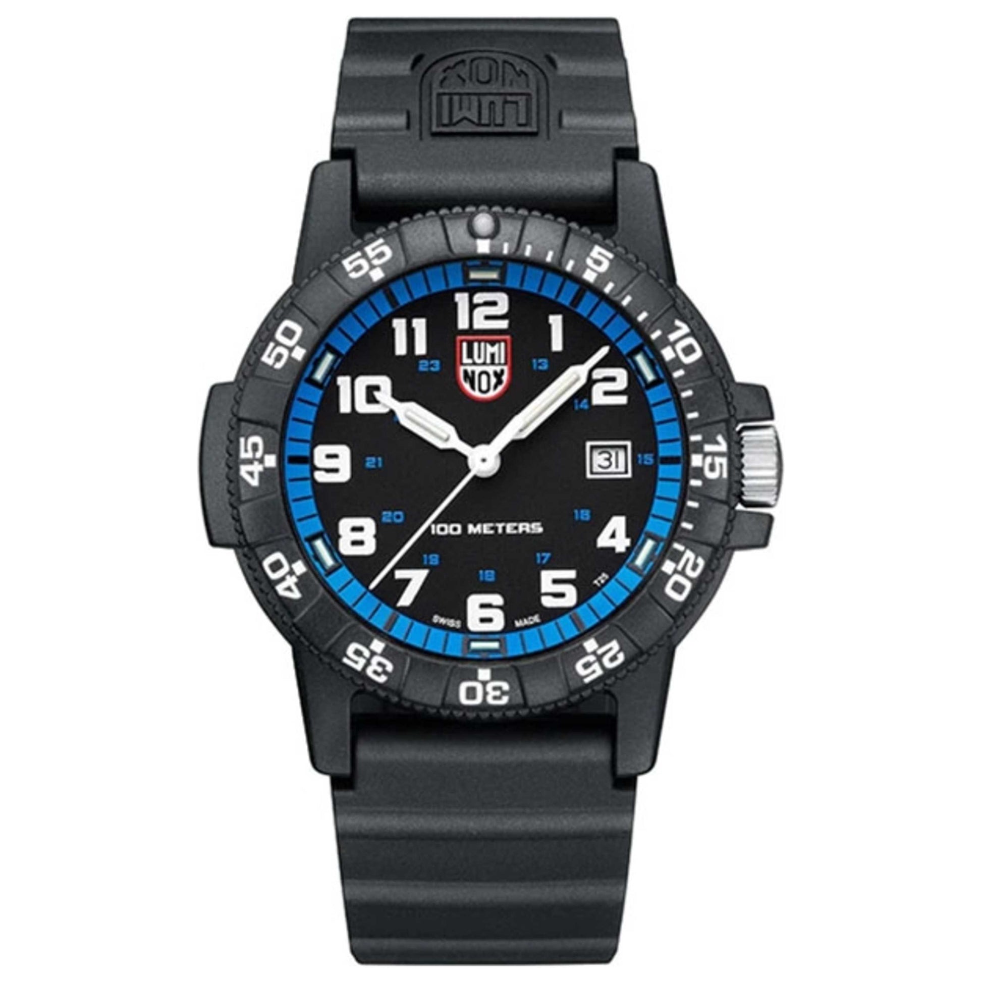 Front view of Luminox Leatherback Sea Turtle Men's Quartz Watch XS.0324