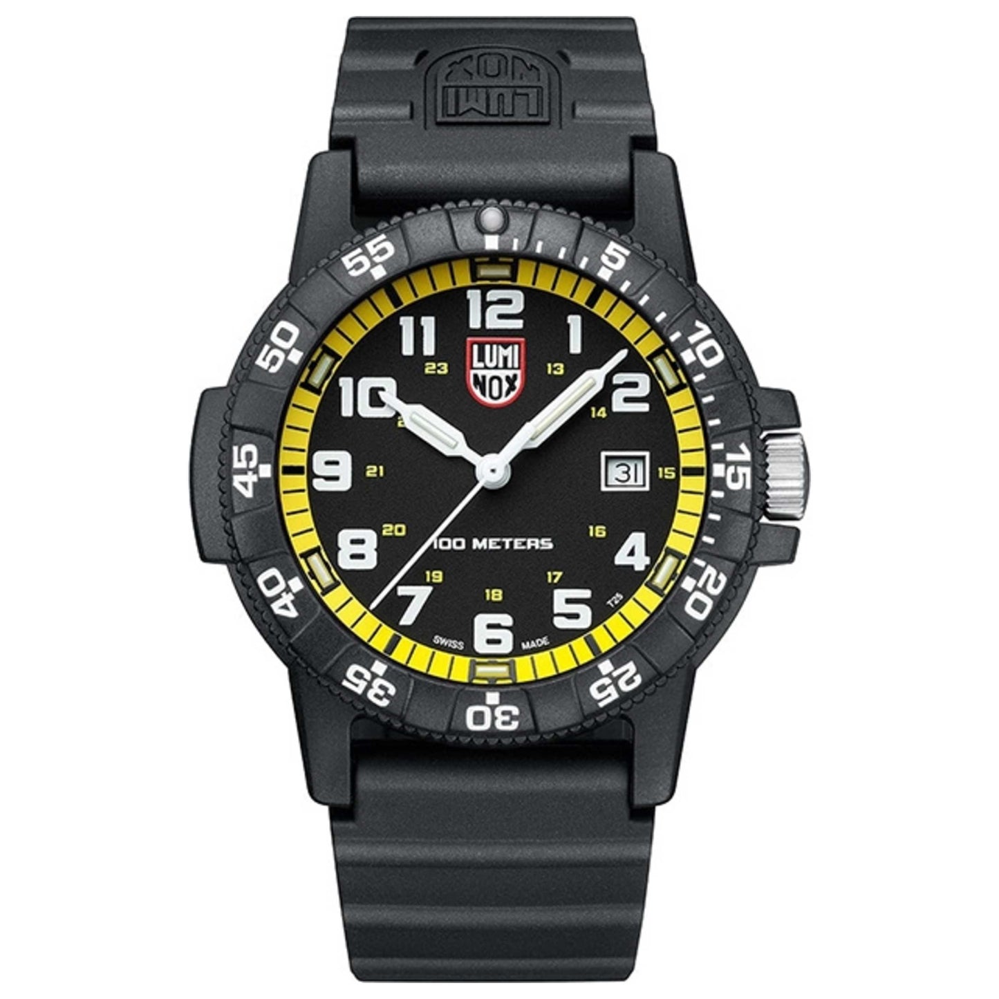 Front view of Luminox Leatherback Sea Turtle Men's Quartz Watch XS.0325