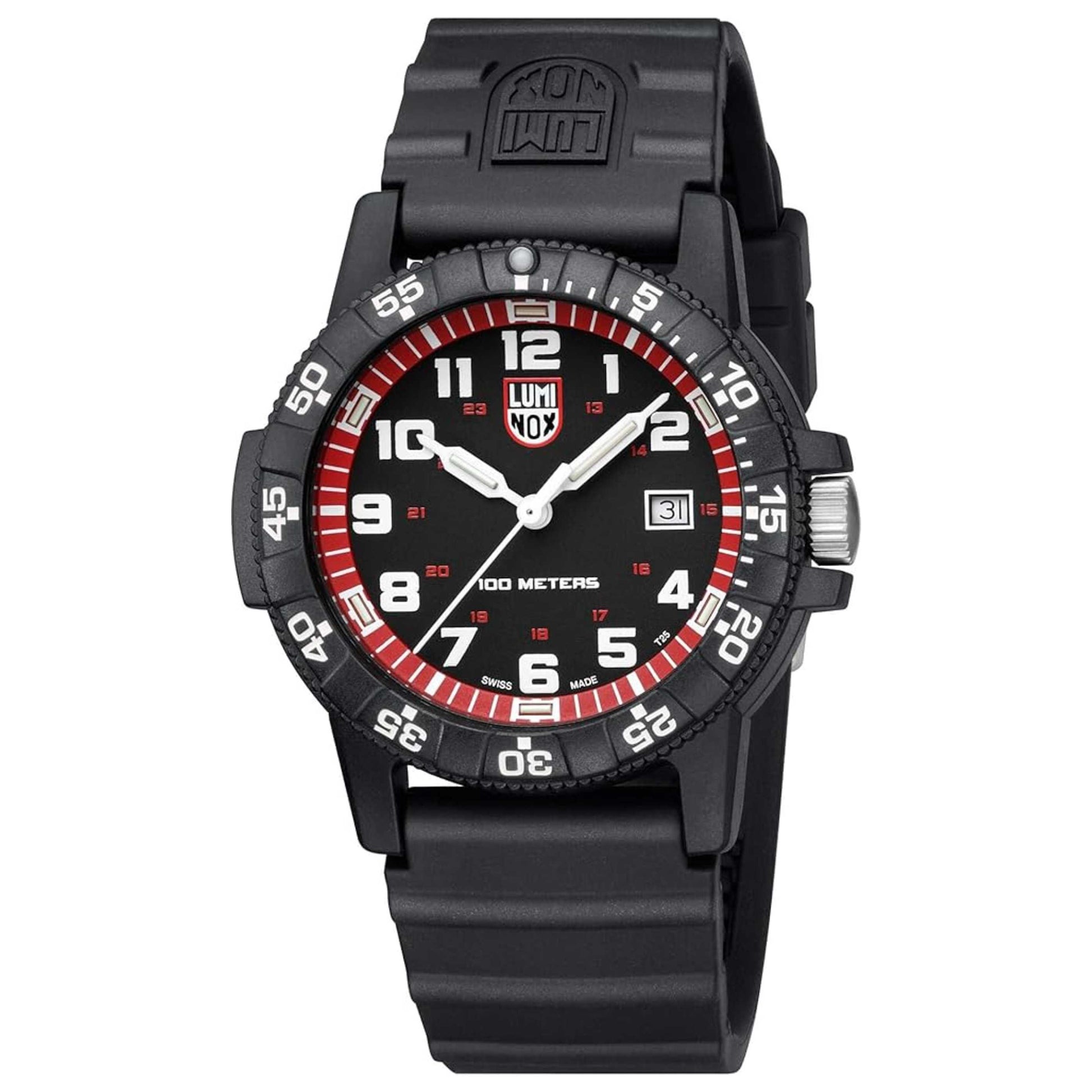 Front view of Luminox Leatherback Sea Turtle Men's Quartz Watch XS.0335