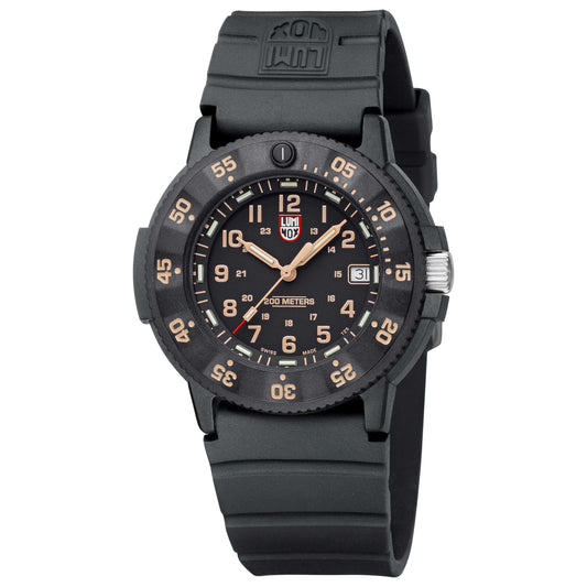 Front view of Luminox Navy SEAL EVO Men's Quartz Watch XS.3001.EVO.OR.S