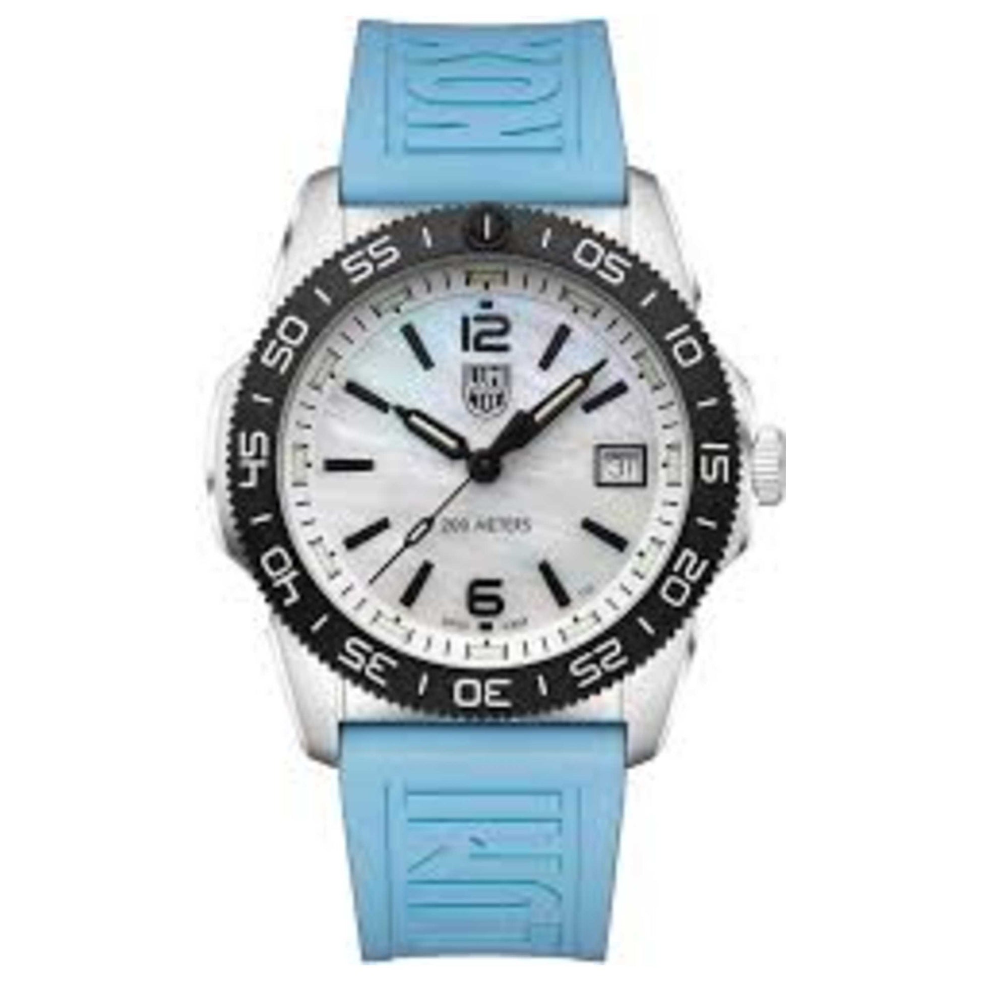 Front view of Luminox Pacific Diver Ripple Unisex Quartz Watch XS.3124M