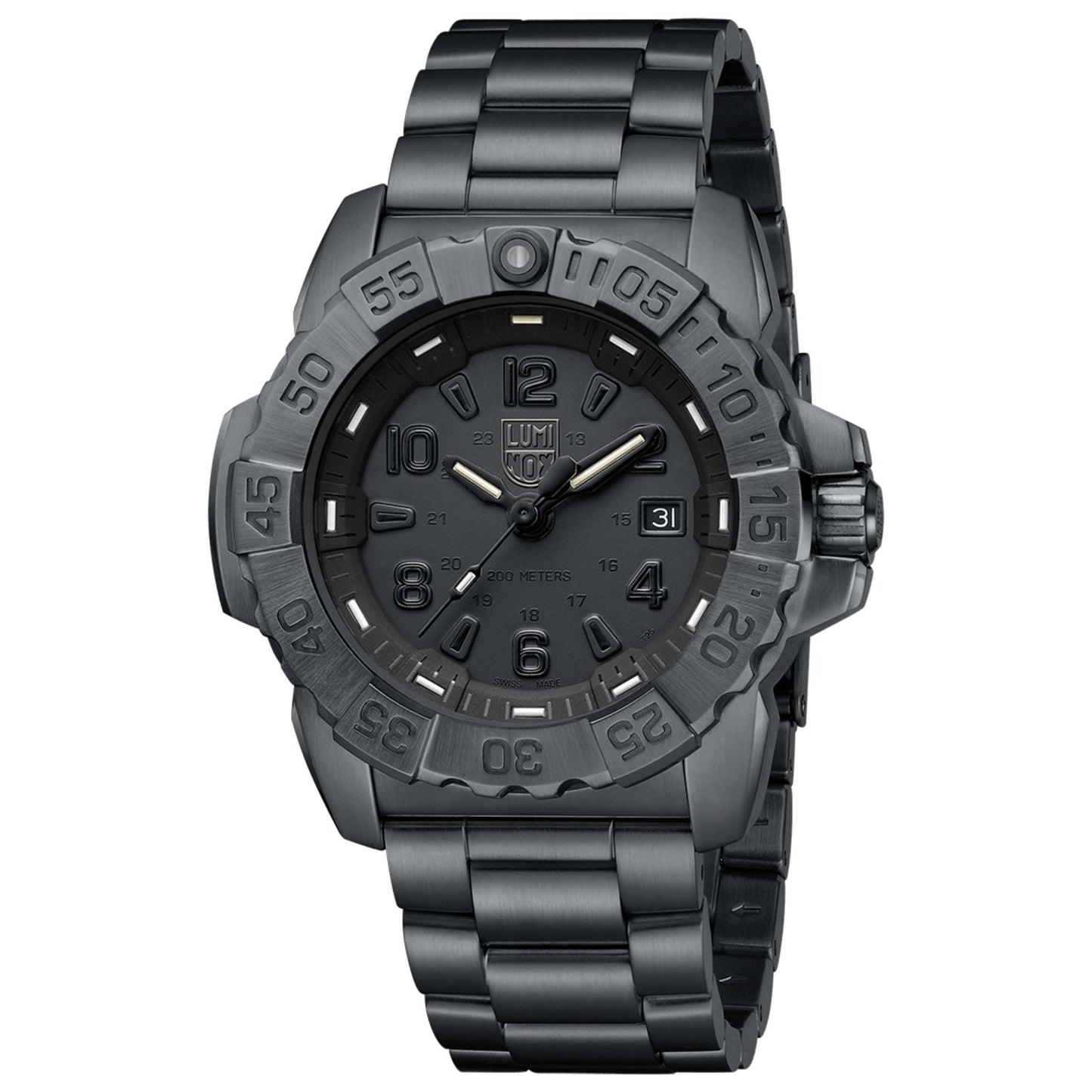 Front view of Luminox Navy Seal Men's Quartz Watch XS.3252.BO.L