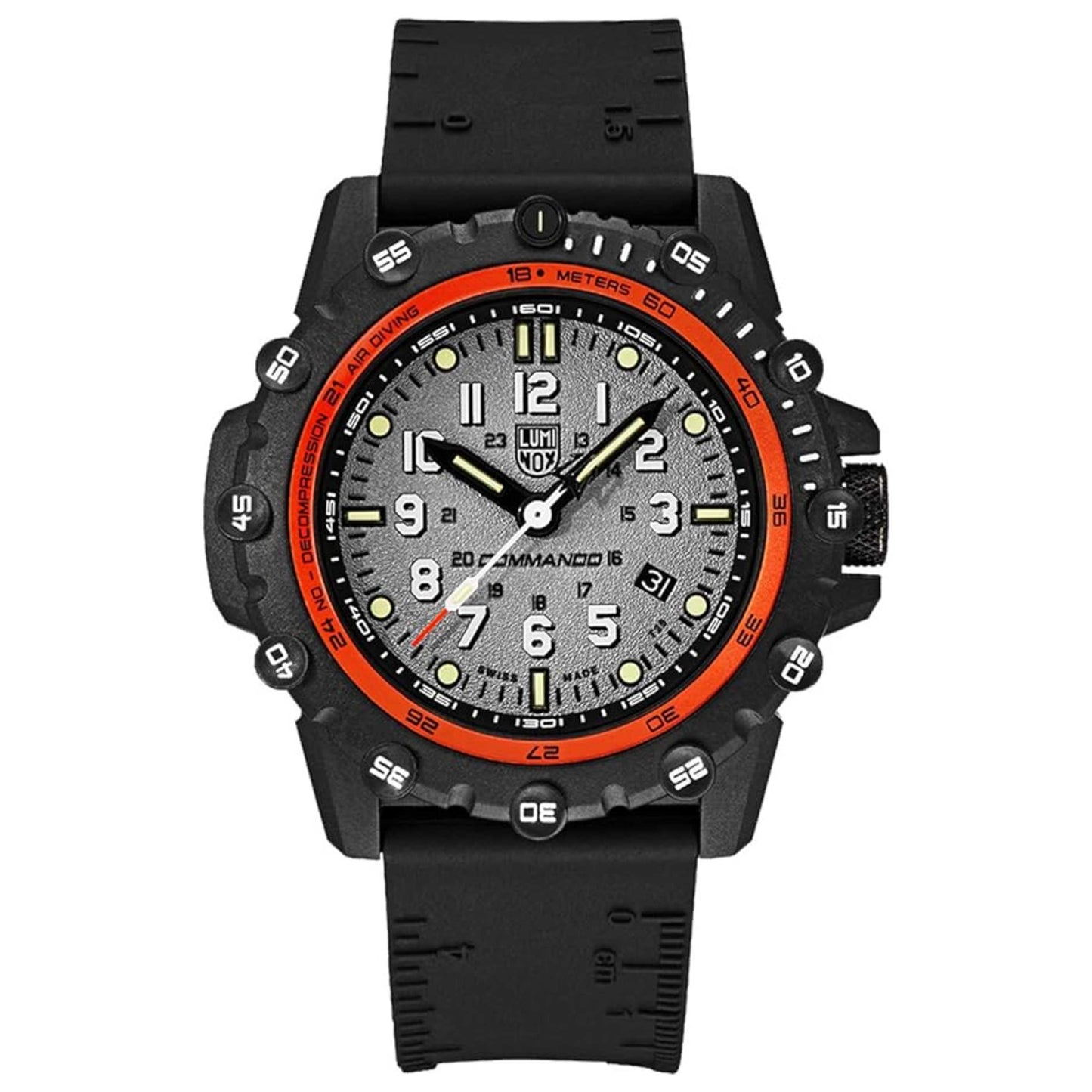 Front view of Luminox Commando Frogman Men's Quartz Watch XS.3301