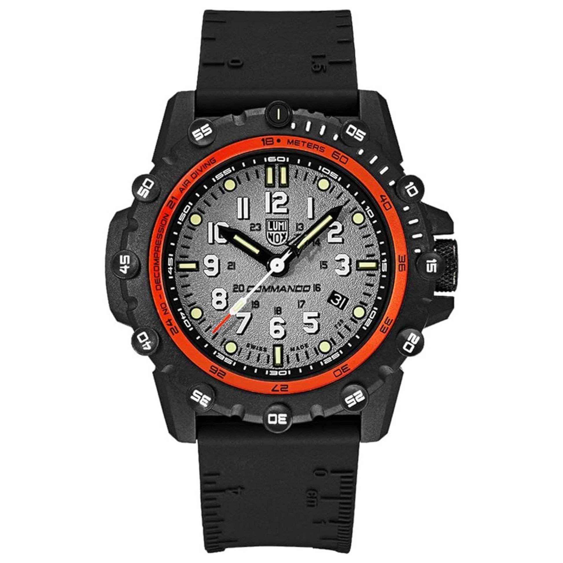 Front view of Luminox Commando Frogman Men's Quartz Watch XS.3301