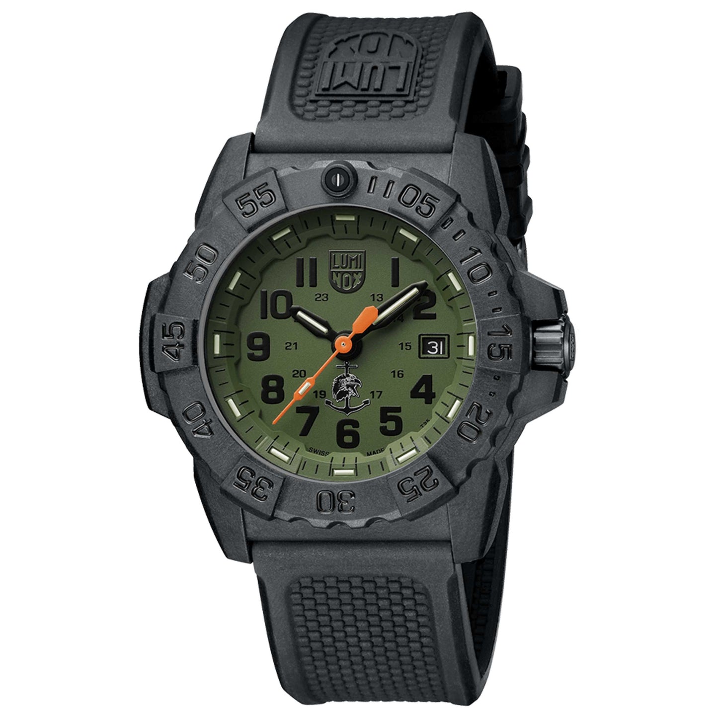Front view of Luminox Navy Seal Men's Quartz Watch XS.3517.NQ.SET