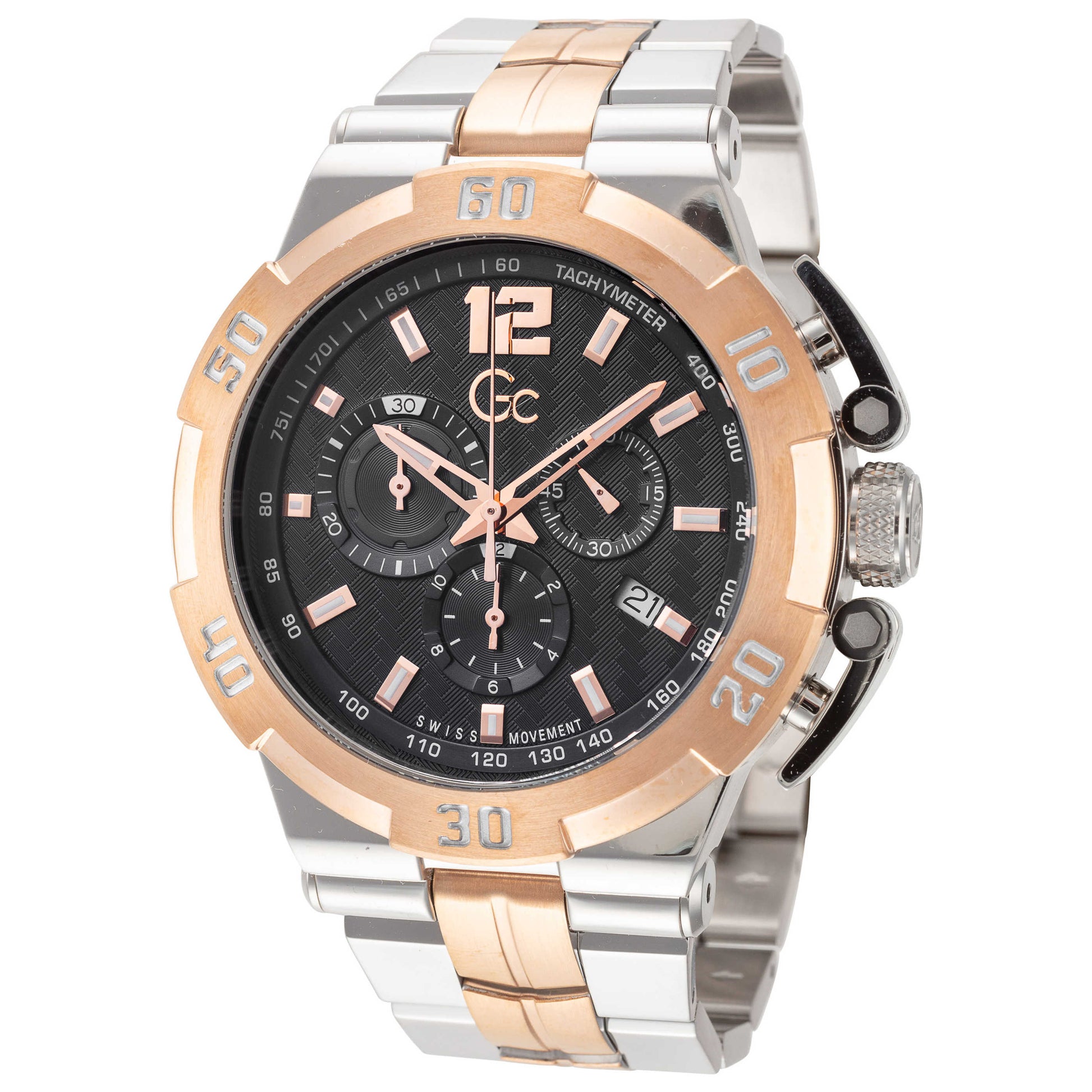Front view of Guess Fashion Men's Quartz Watch Y52007G7