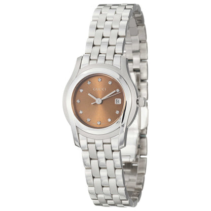 Front view of Gucci 5500 Women's Swiss Quartz (Battery-Powered) Watch YA055523