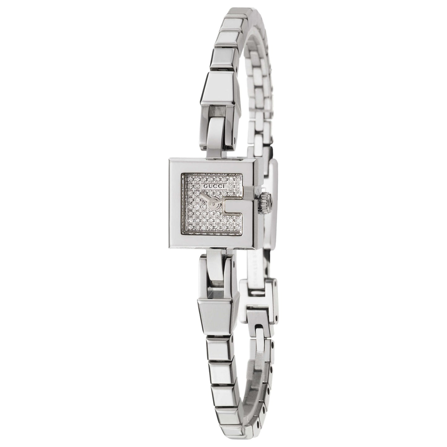 Front view of Gucci 102 Women's Swiss Quartz (Battery-Powered) Watch YA102507
