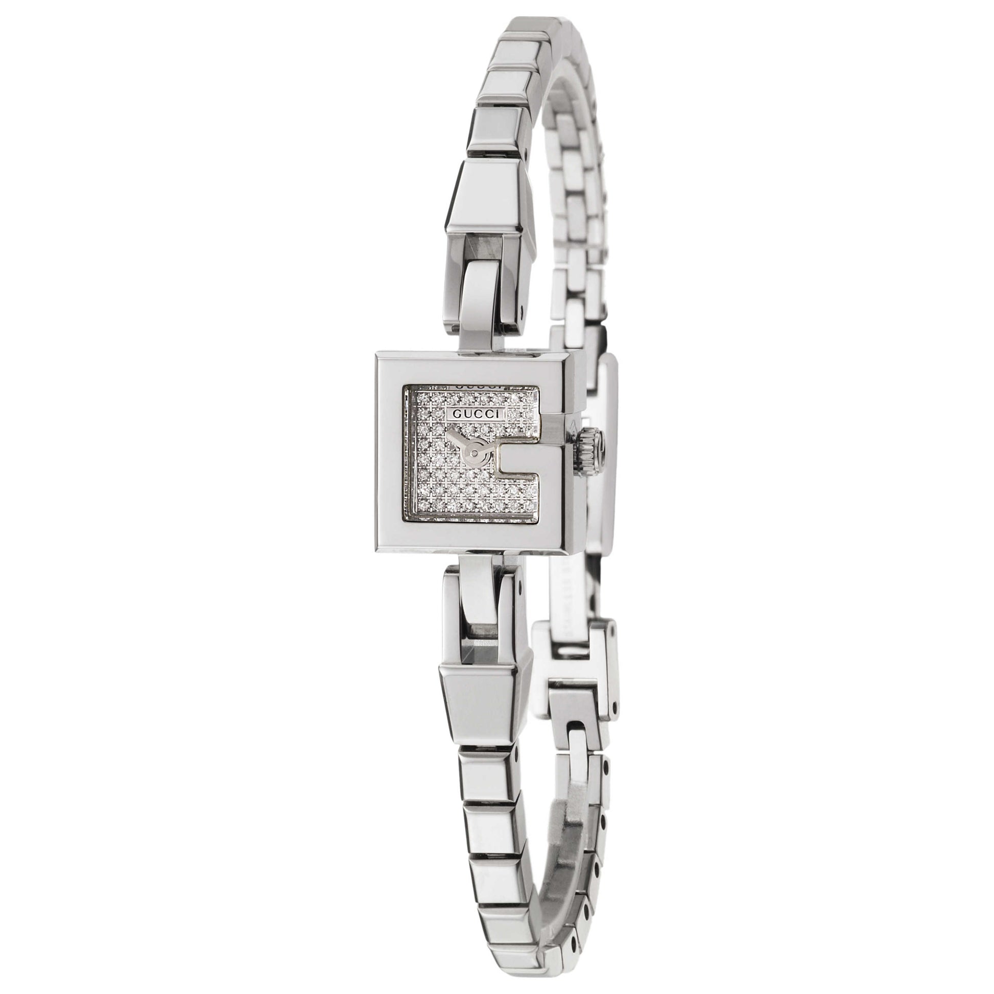 Front view of Gucci 102 Women's Swiss Quartz (Battery-Powered) Watch YA102507