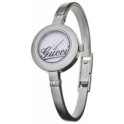 Front view of Gucci 105 Women's Swiss Quartz (Battery-Powered) Watch YA105528