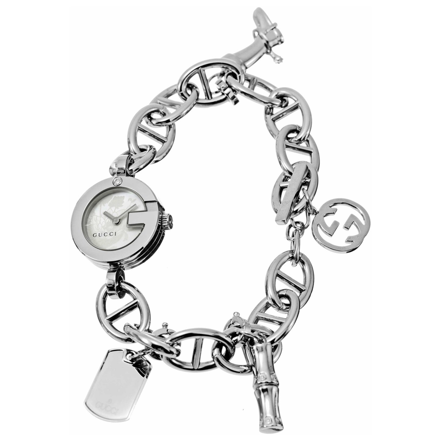 Front view of Gucci 107 Women's Watch YA107508