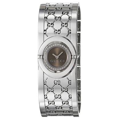 Front view of Gucci 112 Twirl Women's Watch YA112503