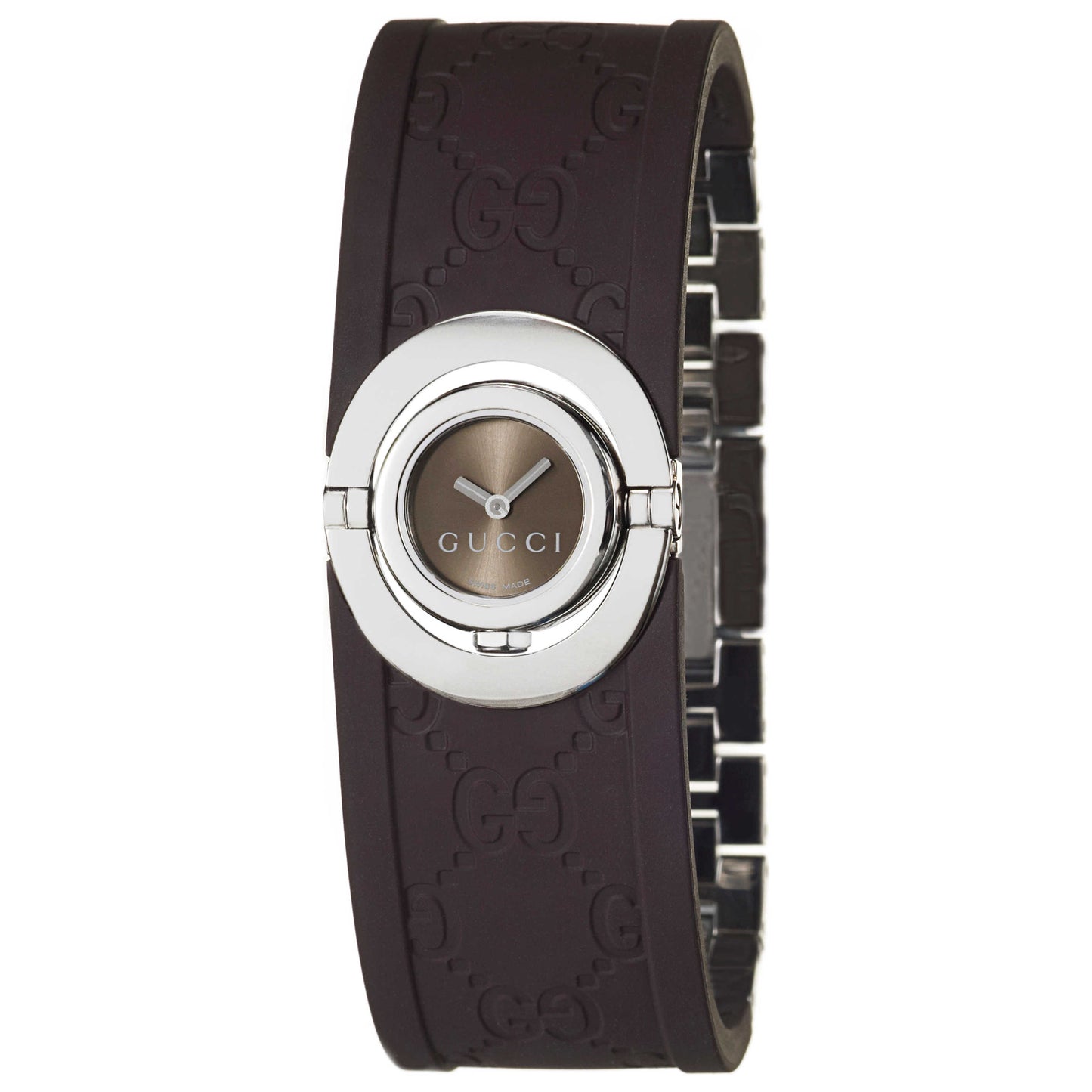 Front view of Gucci 112 Twirl Women's Watch YA112519