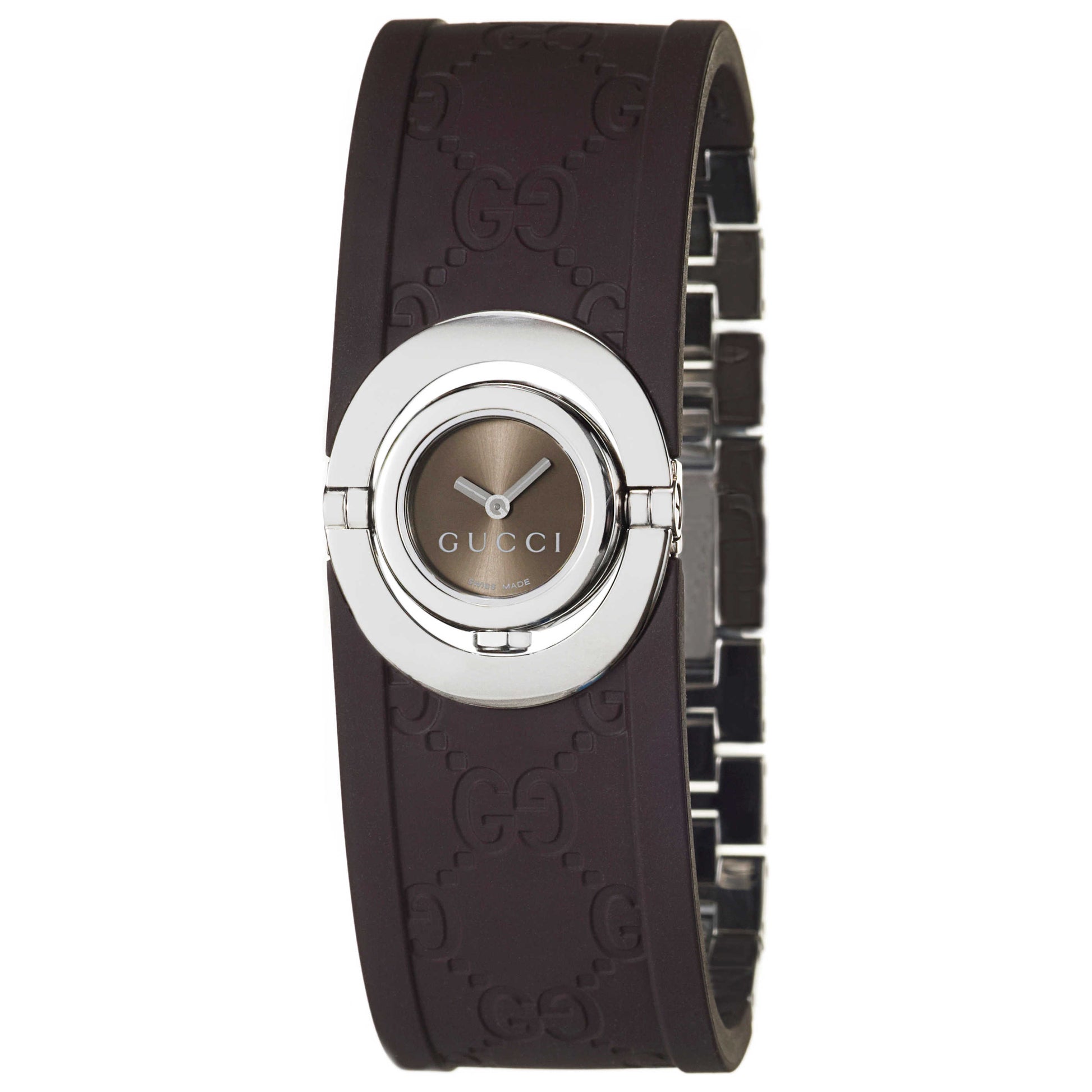 Front view of Gucci 112 Twirl Women's Watch YA112519