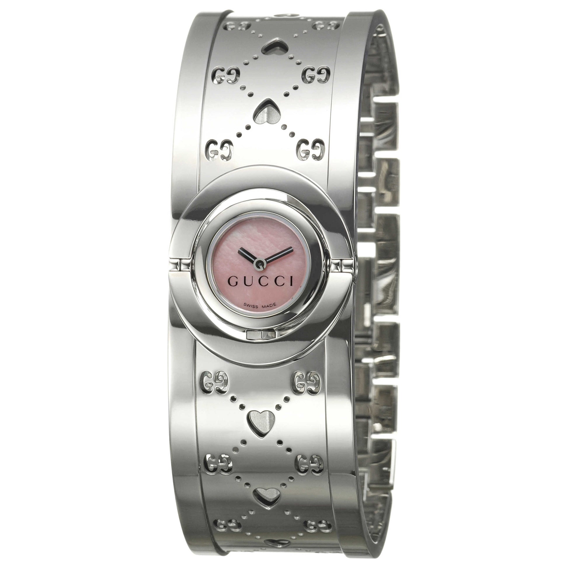 Front view of Gucci 112 Twirl Women's Watch YA112526