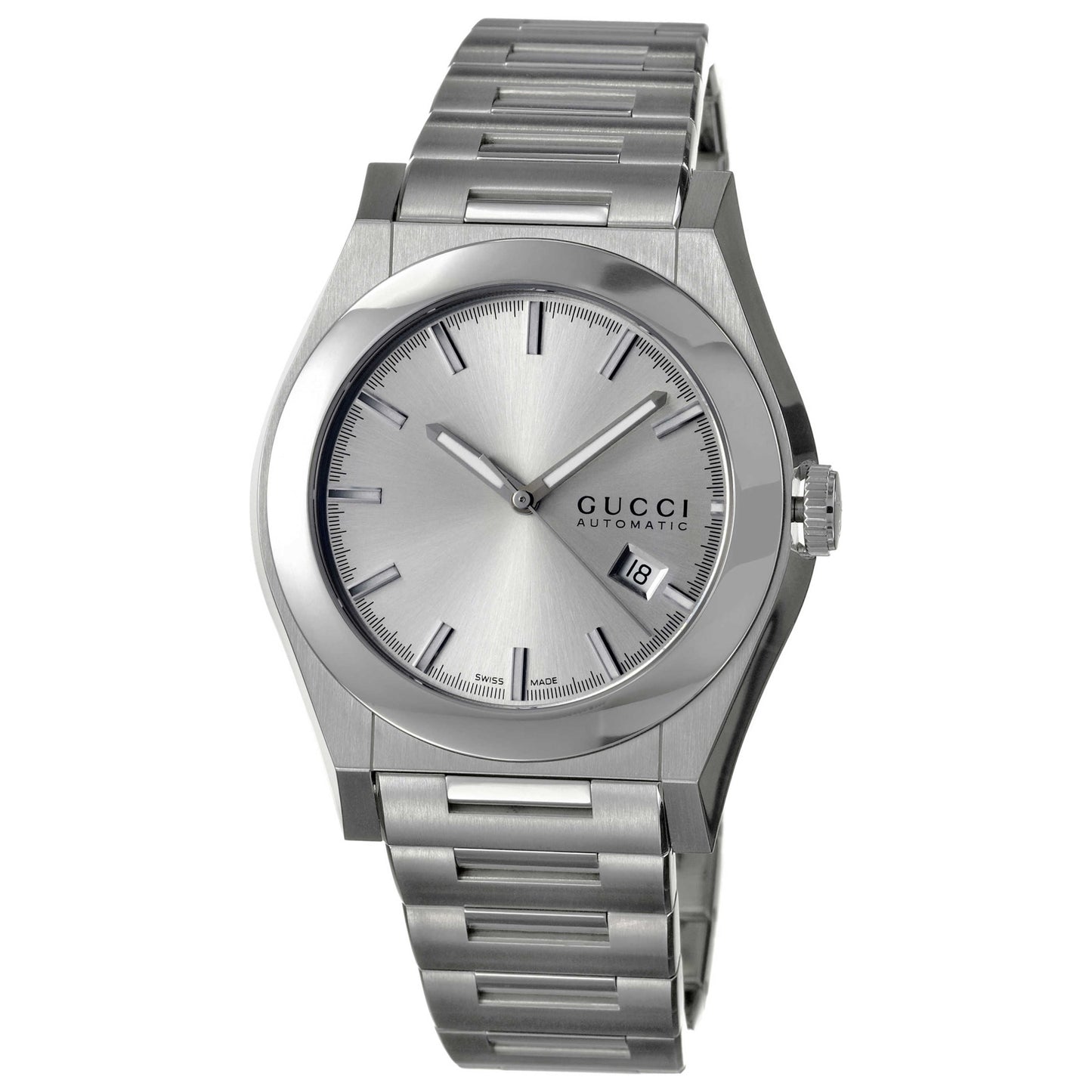 Front view of Gucci 115 Pantheon Men's Automatic Watch YA115202