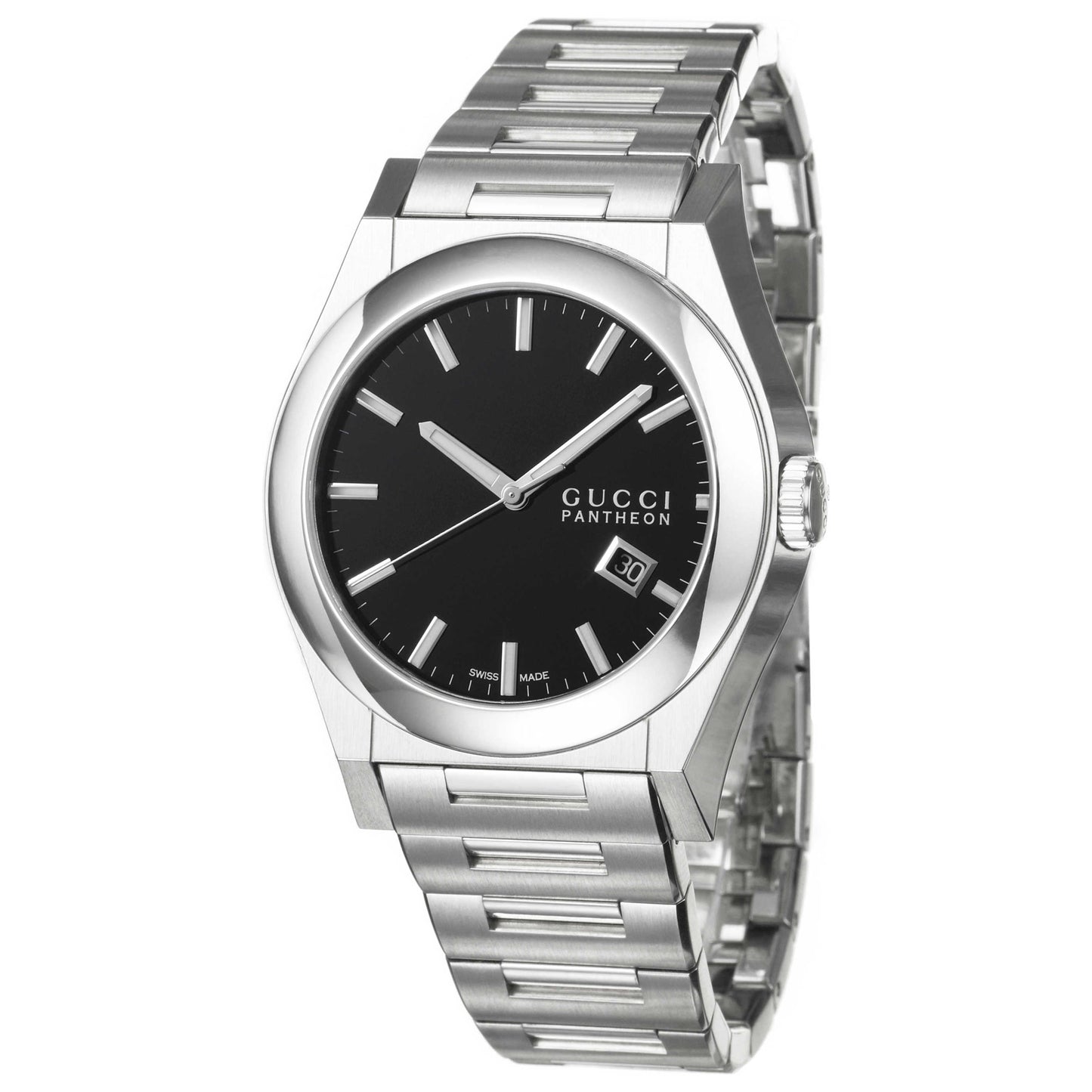 Front view of Gucci 115 Pantheon Men's Watch YA115209