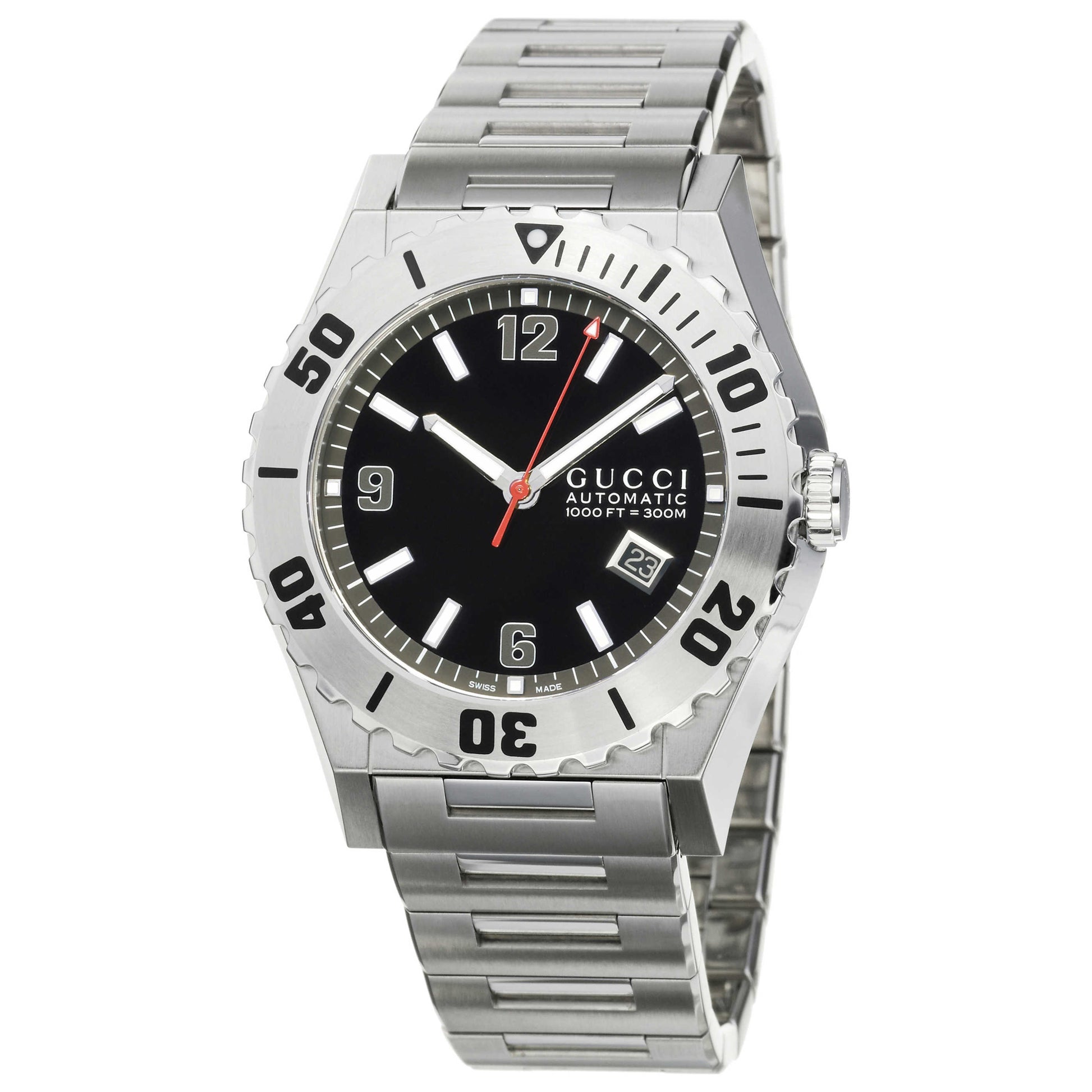 Front view of Gucci 115 Pantheon Men's Automatic Watch YA115211