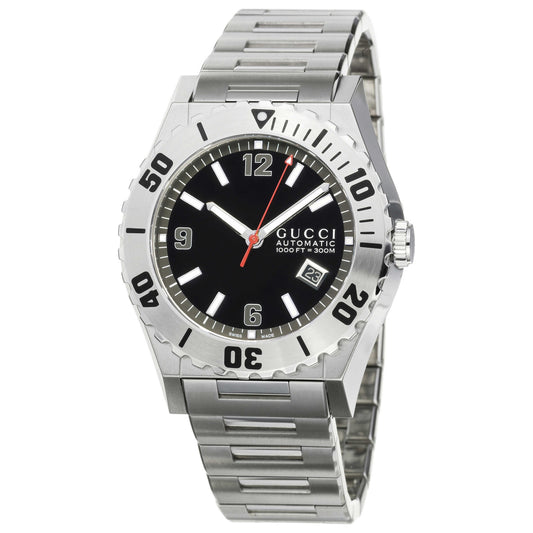 Front view of Gucci 115 Pantheon Men's Automatic Watch YA115211