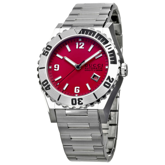 Front view of Gucci 115 Pantheon Men's Watch YA115218