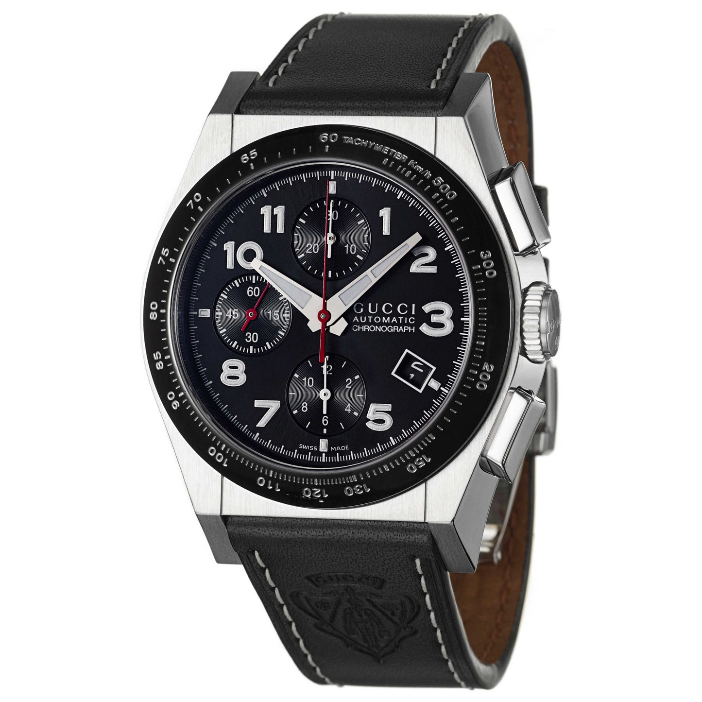 Front view of Gucci 115 Pantheon Men's Automatic Watch YA115232