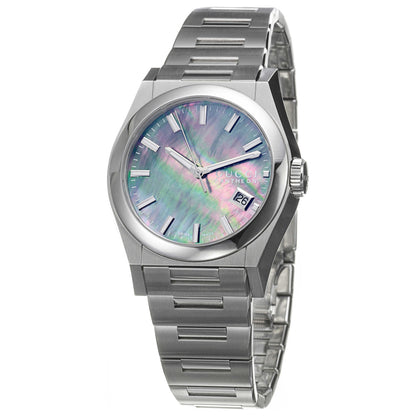 Front view of Gucci 115 Pantheon Men's Swiss Quartz (Battery-Powered) Watch YA115401