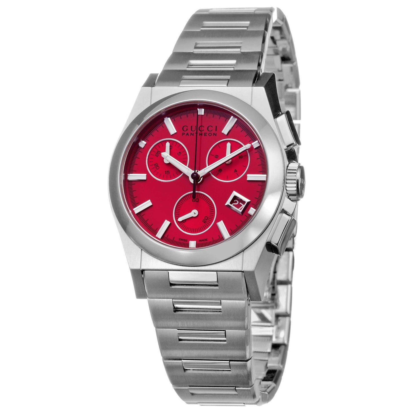 Front view of Gucci 115 Pantheon Women's Watch YA115412
