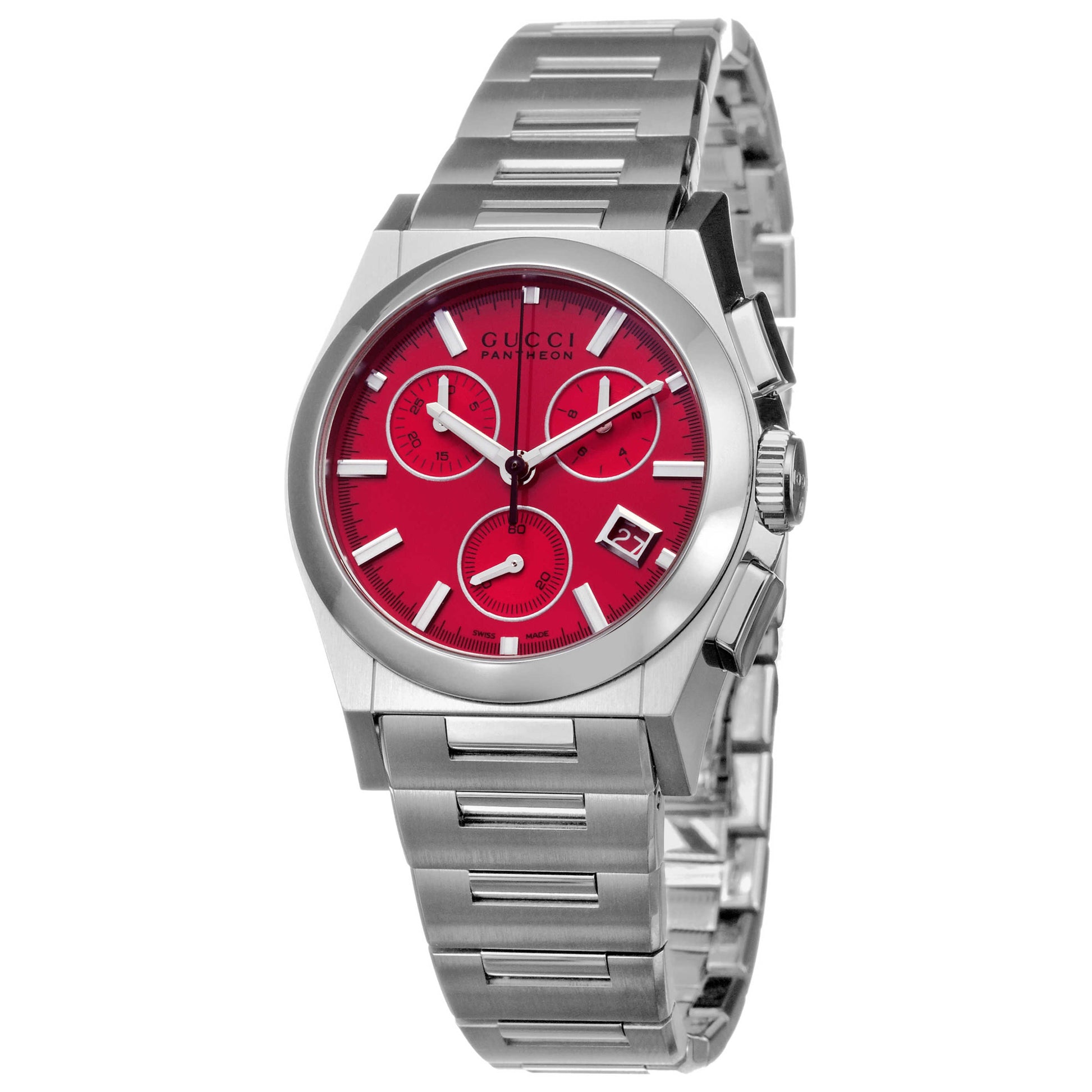 Front view of Gucci 115 Pantheon Women's Watch YA115412