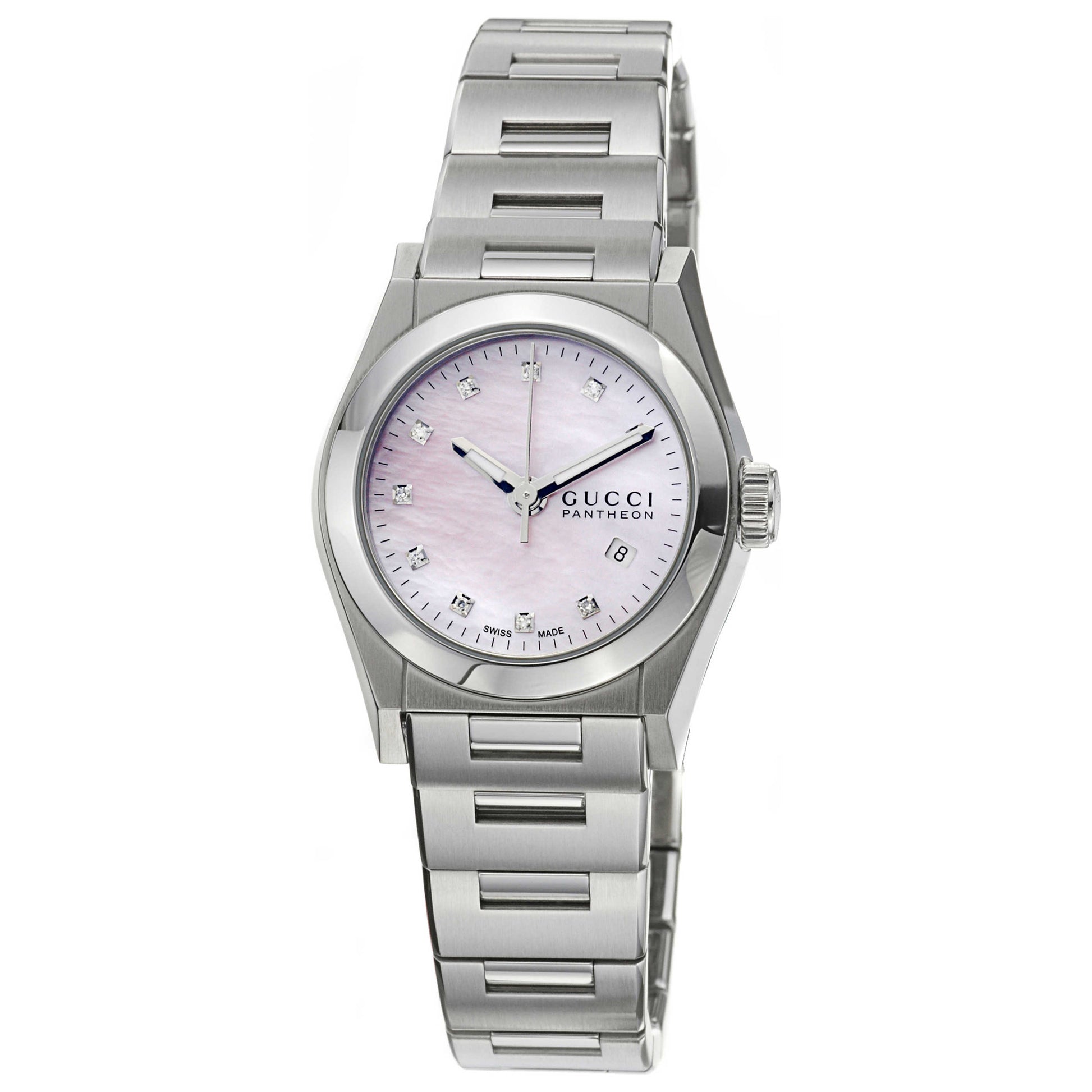 Front view of Gucci 115 Pantheon Women's Watch YA115503