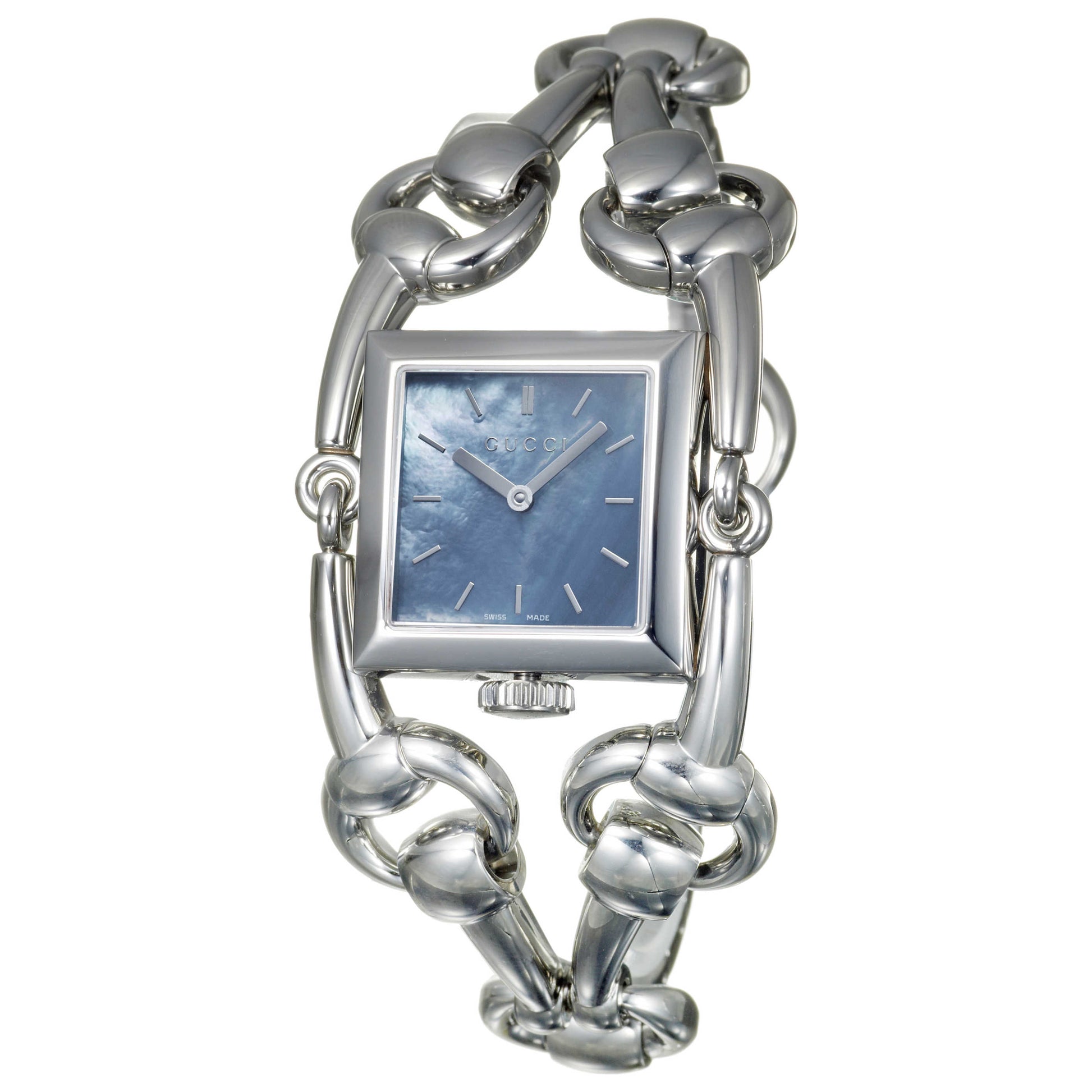 Front view of Gucci 116 Signoria Women's Swiss Quartz (Battery-Powered) Watch YA116302