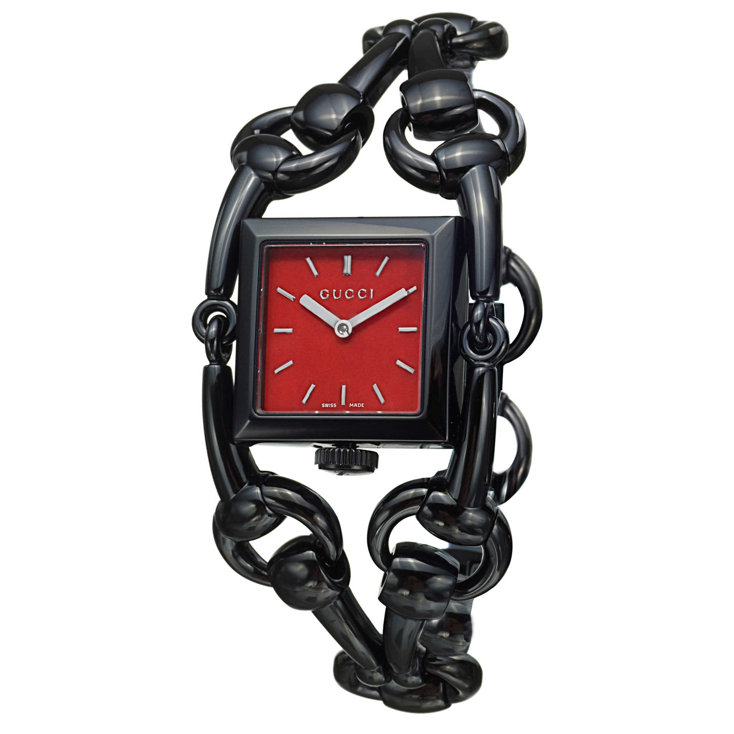 Front view of Gucci 116 Signoria Women's Swiss Quartz (Battery-Powered) Watch YA116311
