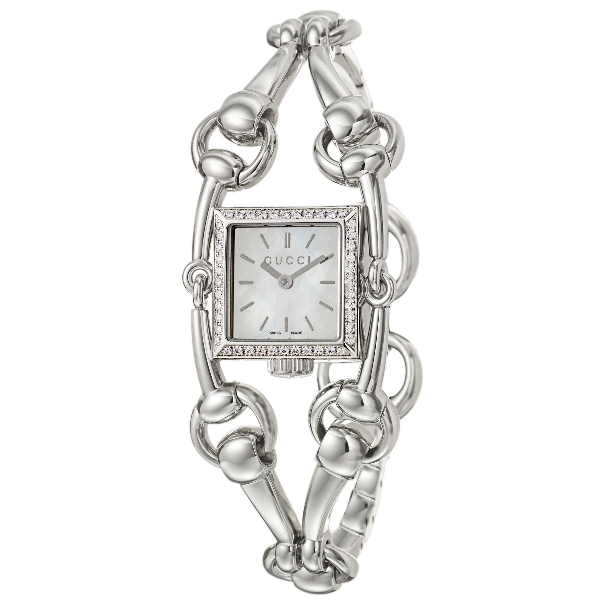 Front view of Gucci 116 Signoria Women's Swiss Quartz (Battery-Powered) Watch YA116513