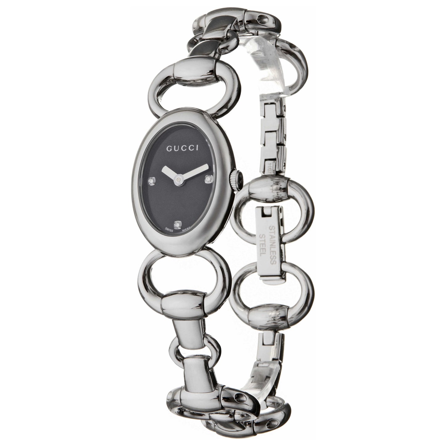 Front view of Gucci 118 Women's Swiss Quartz (Battery-Powered) Watch YA118503