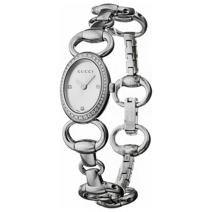 Front view of Gucci 118 Women's Swiss Quartz (Battery-Powered) Watch YA118505