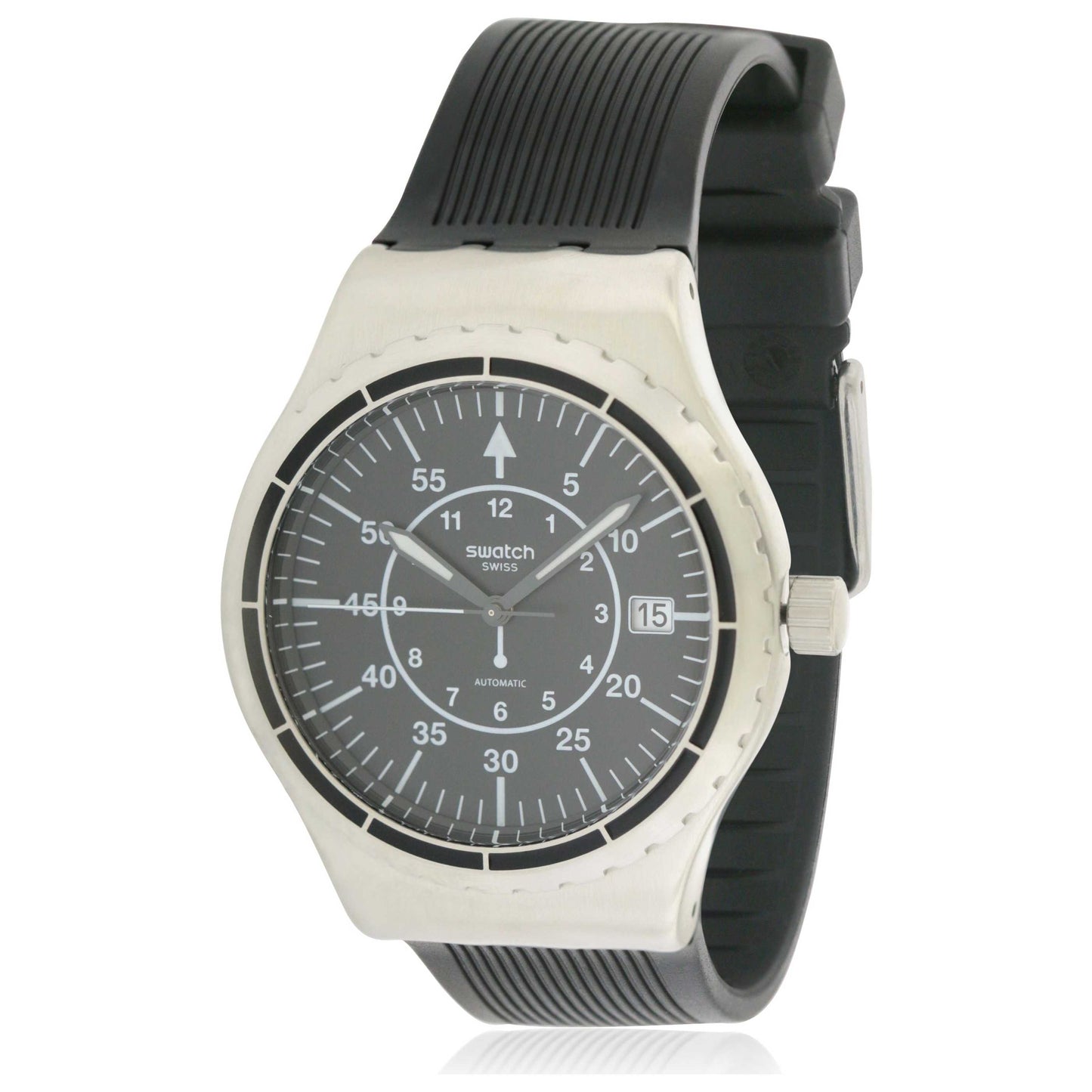 Front view of Swatch Casual Men's Automatic Watch YIS403