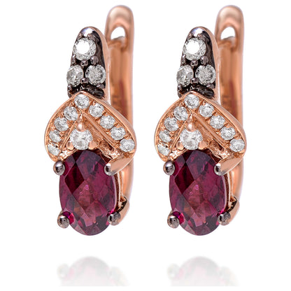 Front view of Le Vian Elegant Women's Earrings YPBN18