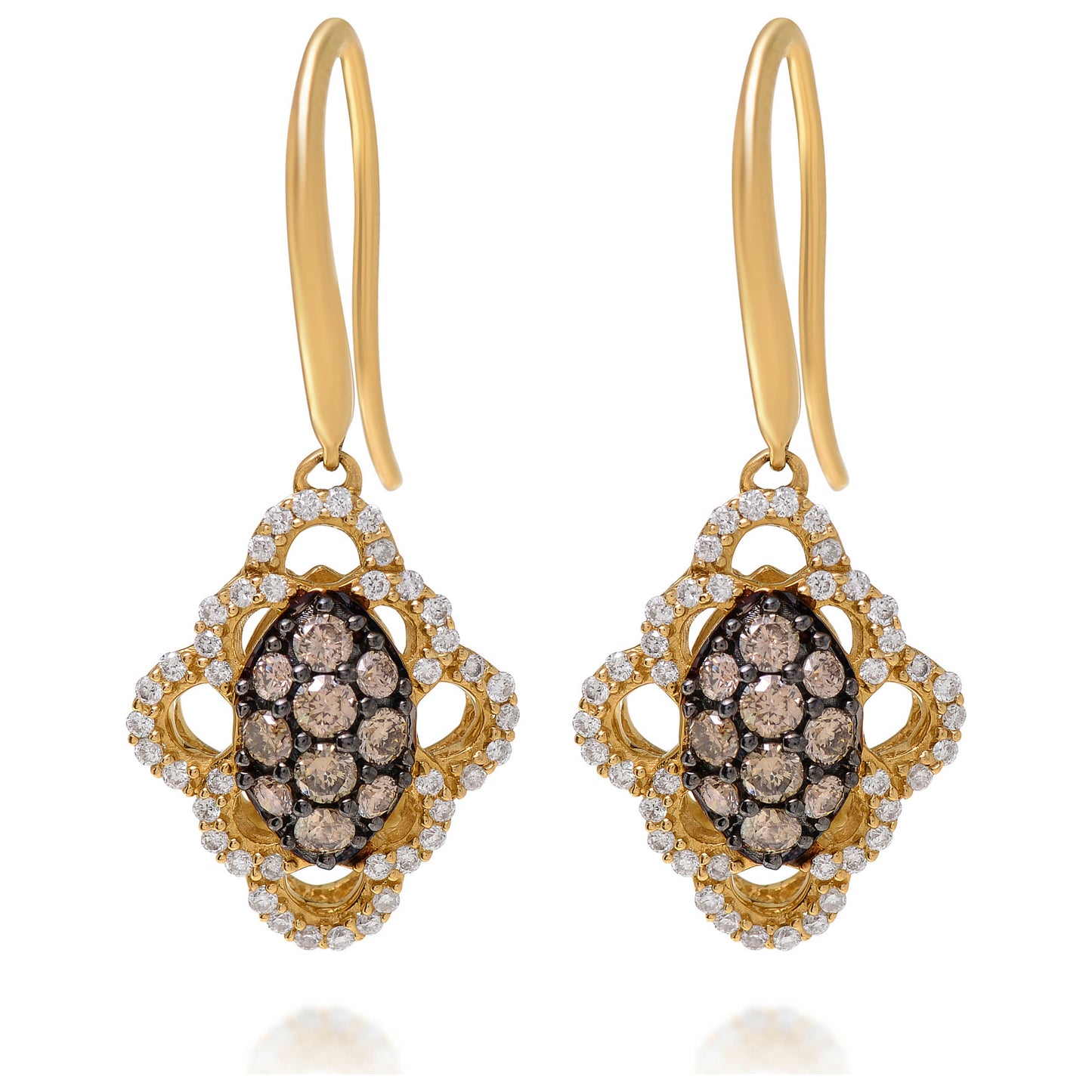 Front view of Le Vian Elegant Women's Earrings YPVR43