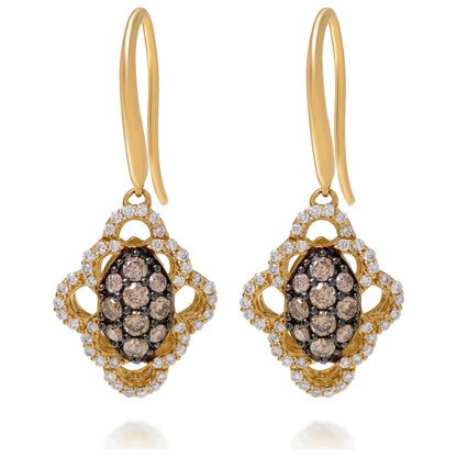Front view of Le Vian Elegant Women's Earrings YPVR43