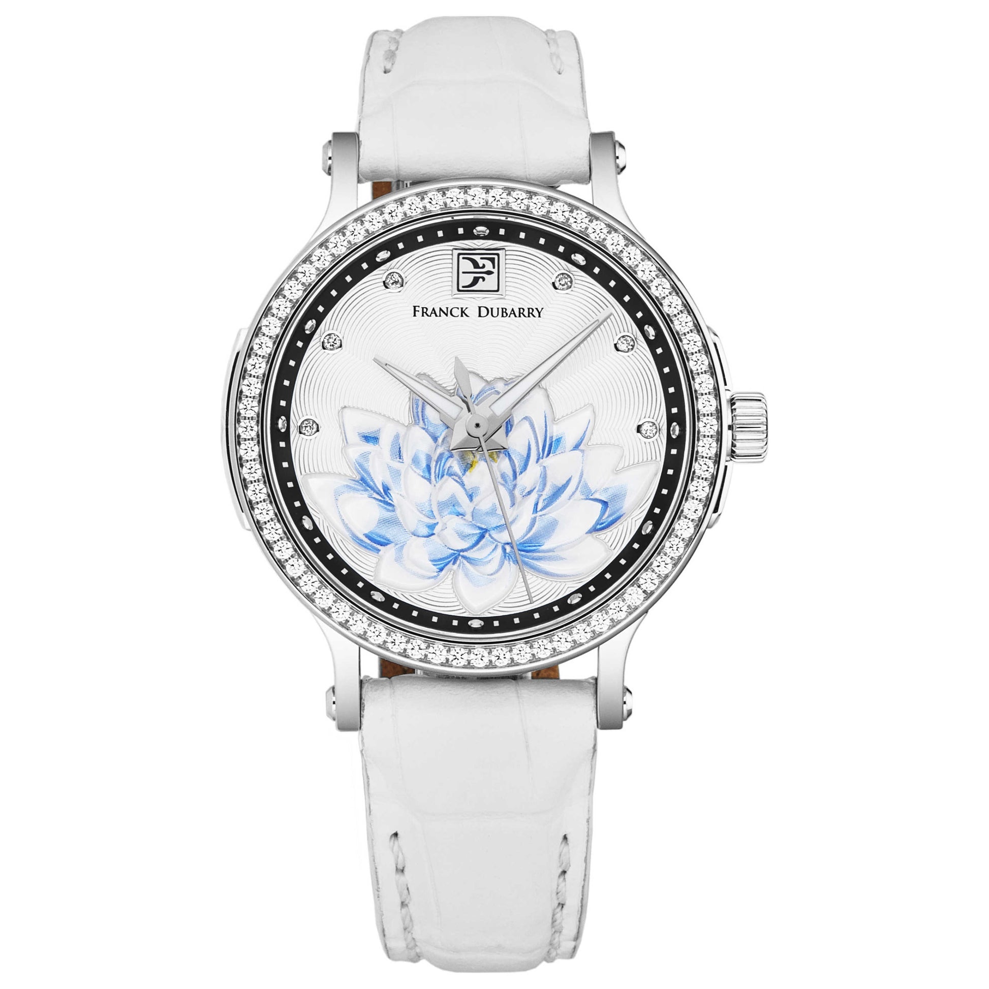 Front view of Franck Dubarry Ying Yang Women's Quartz Watch YY-DD-01