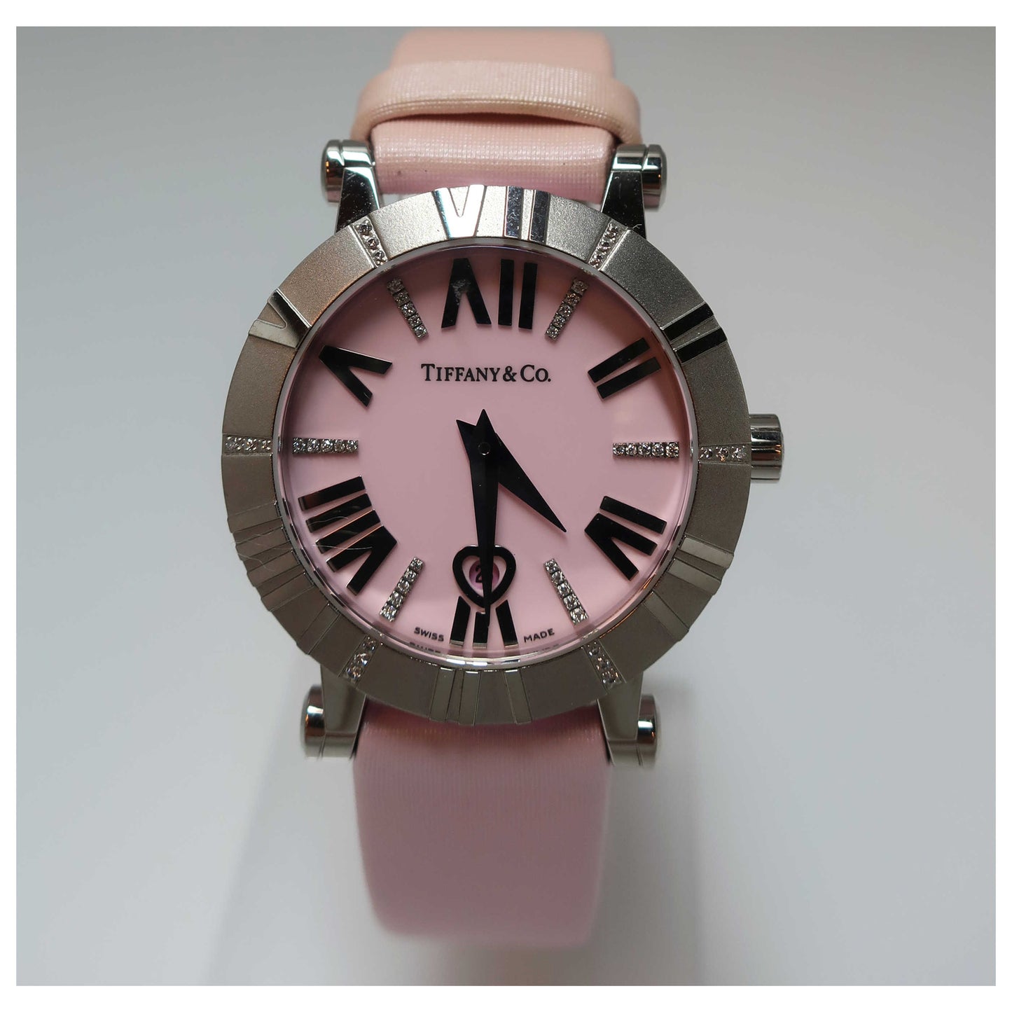 Front view of Tiffany & Co. Atlas Women's Swiss Quartz (Battery-Powered) Watch Z13001141E31C41E-SDB