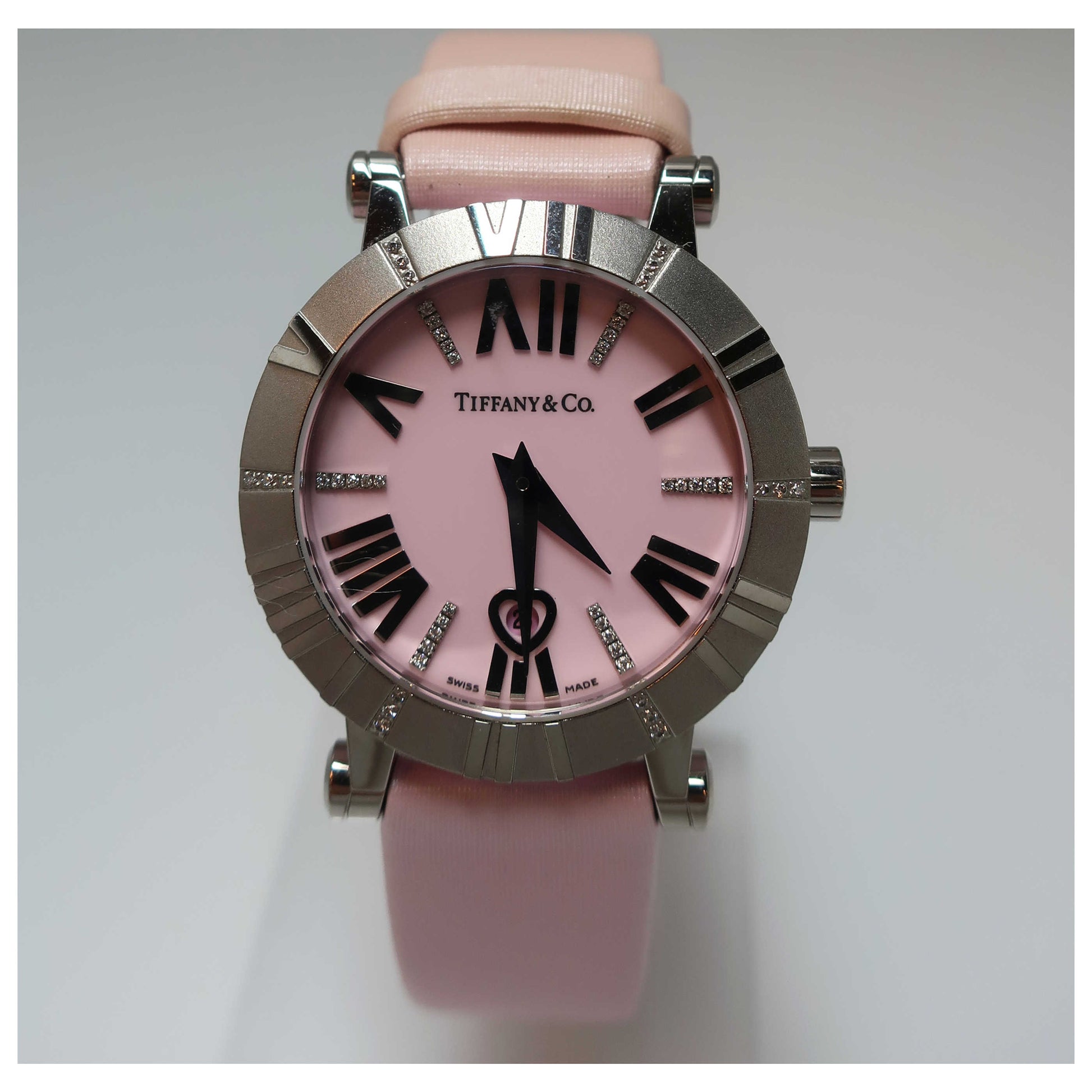 Front view of Tiffany & Co. Atlas Women's Swiss Quartz (Battery-Powered) Watch Z13001141E31C41E-SDB