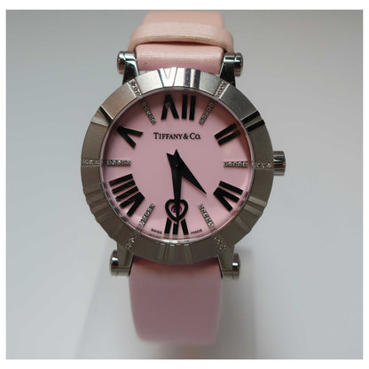 Front view of Tiffany & Co. Atlas Women's Swiss Quartz (Battery-Powered) Watch Z13001141E31C41E-SDB