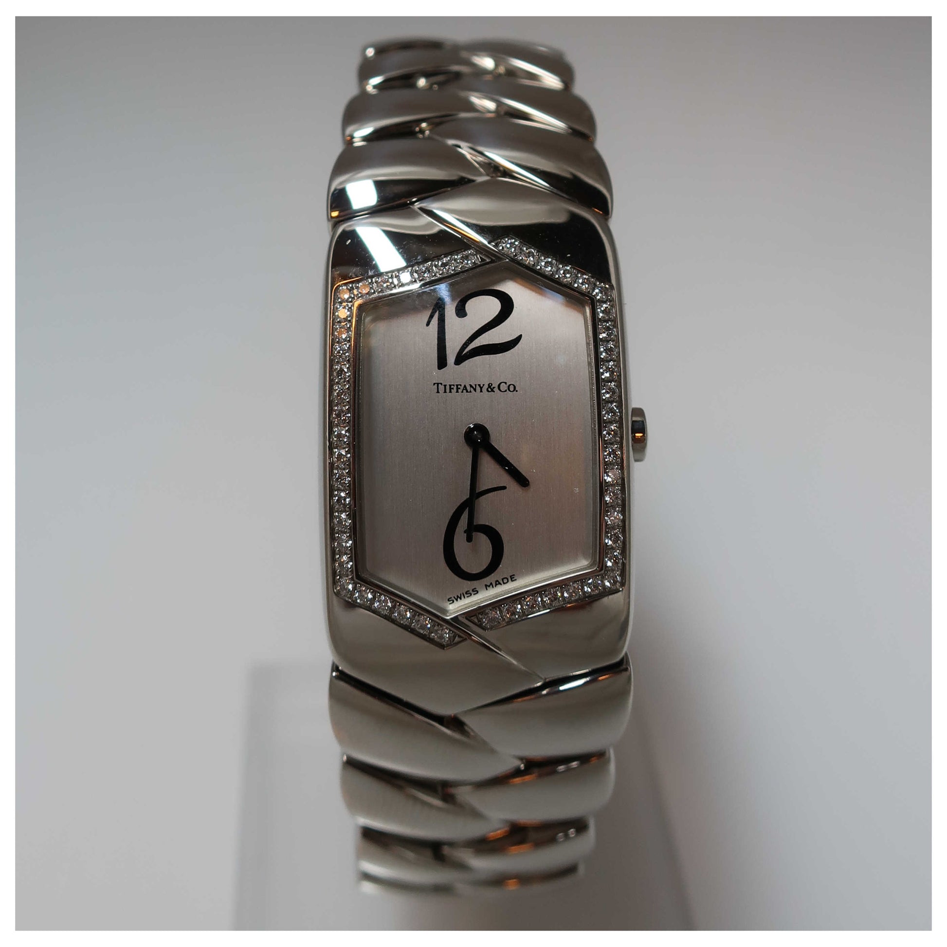 Front view of Tiffany & Co. Tiffany Tesoro Women's Swiss Quartz (Battery-Powered) Watch Z63001040B21A00A-SDB