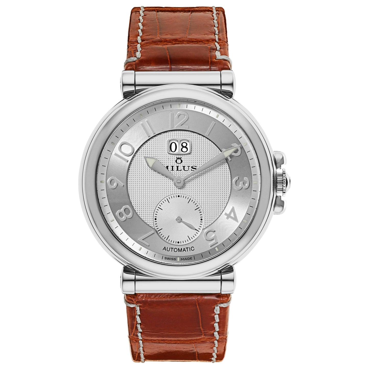 Front view of Milus Zetios Men's Automatic Watch ZET002